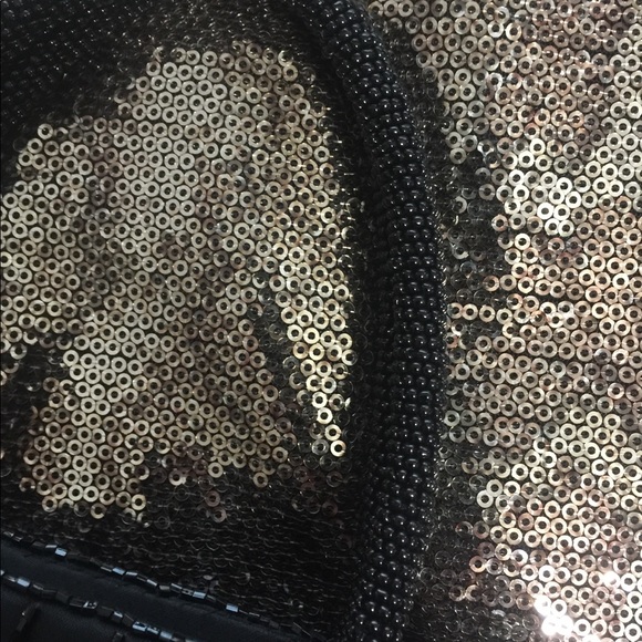 Small beaded black bag - Picture 3 of 4